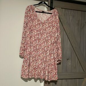 Torrid Women’s Voluminous Textured Skater Wild Flower Dress 3X